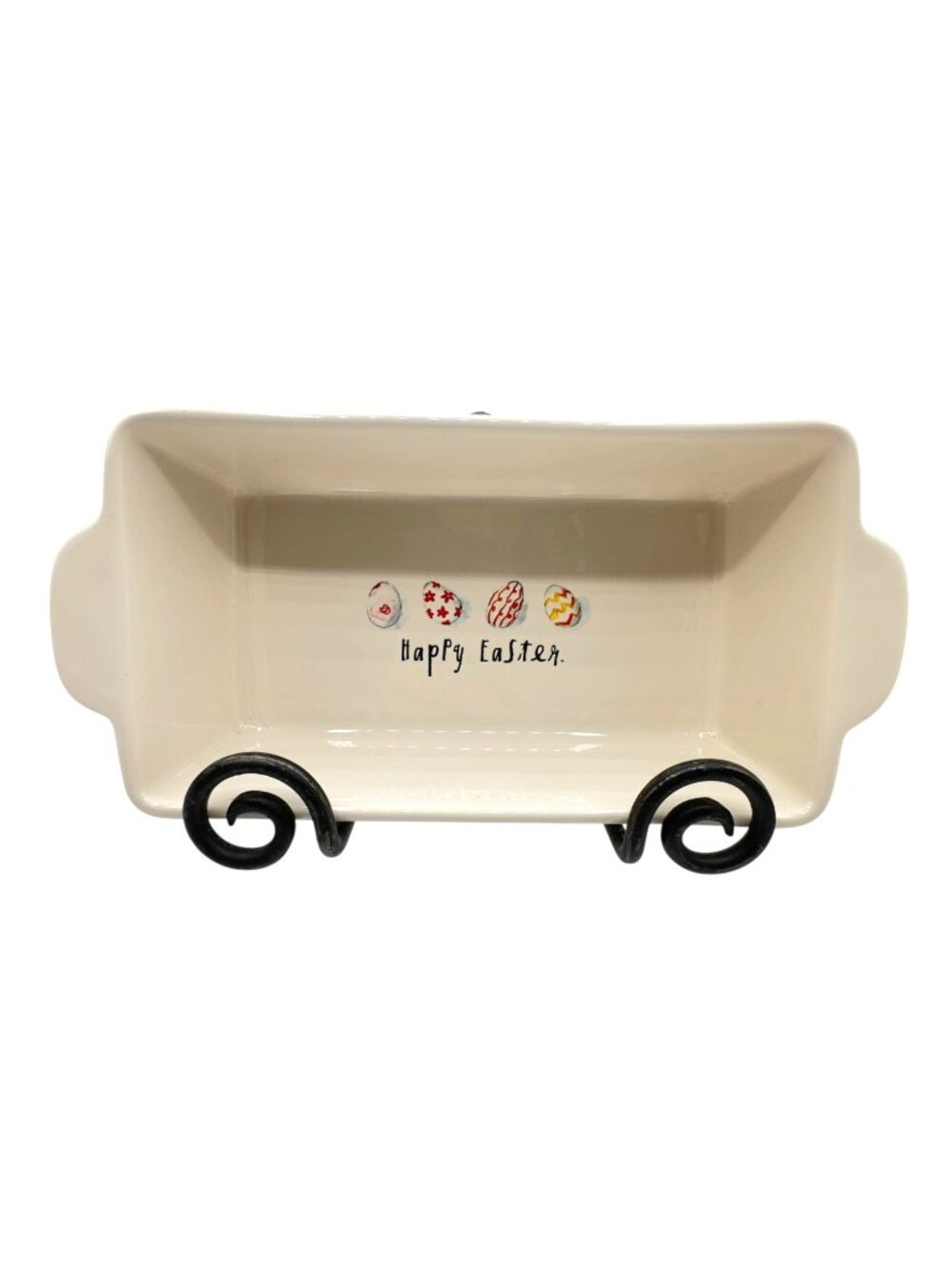 Rae Dunn Happy Easter Baking Dish Casserole Pan Easter Eggs Artisan Collection